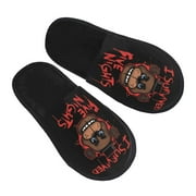 Five Nights At Freddy'S Fnaf Furry Slippers For Men Women Fuzzy House Slippers Winter Anti-Slip Indoor And Outdoor Slip On Shoes Medium